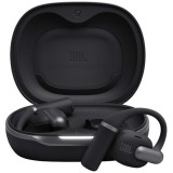 Casti Open-Ear JBL Sense Pro, True Wireless, Bluetooth, Hi-Res Audio, 4 microfoane, Multipoint, Autonomie 38 ore, Negru