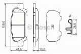 Set placute frana,frana disc SUBARU FORESTER (SG) (2002 - 2016) BOSCH 0 986 494 445