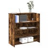 vidaXL Birou Recepție Stejar Afumat 100x50x103.5cm, Depozitare, Universal