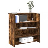 Cumpara ieftin Birou de recepție stejar afumat 100x50x103,5 cm lemn prelucrat