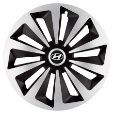 Set 4 capace roti Fox Gri-Negru R17 pentru gama auto Hyundai