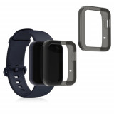 Set 2 Huse pentru Xiaomi Mi Watch Lite/Redmi Watch, Kwmobile, Silicon, Gri, 54528.02