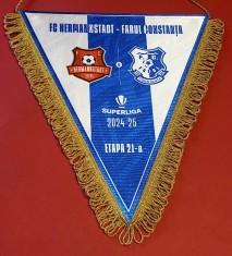 Fanion (protocol) meci fotbal HERMANNSTADT - FARUL CONSTANTA- etapa 21-a foto