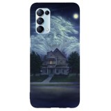Husa compatibila cu Oppo A54 5G model Fright Night, Silicon, TPU, Viceversa, Transparent, Carcasa