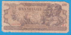 (4) BANCNOTA ROMANIA - 100 LEI 1947 (27 AUGUST 1947) foto