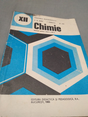 MANUAL CHIMIE CLASA XII C.D. ALBU EDITURA DIDACTICA 1995 foto