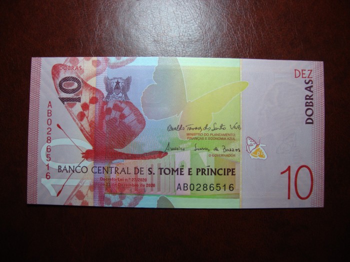 SAO TOME 10 DOBRAS 2020 UNC