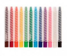 Set 12 creioane colorate - Twisty Stix | Ooly
