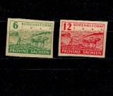 Saxonia, Zona Sovietica 1945 - Reforma agrara, serie nedantelata neuzata