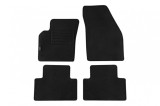 Mochete din covor cu doua straturi, potrivite pentru Volvo S40, V50 2004-2012, C30 2006-2013 de la Petex, tesatura Rex, set de 4 bucati, negru Perform