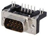 D-Sub 9-Pin Soclu Tată 90&deg; THT M3