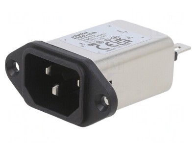 Conector Alimentare AC Soclu Tată 6A 250VAC C14 foto