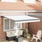 Markiza retractabila automata Gossi alb 300x250 cm, material de inlocuire pentru markiza Gossi pentru cadru de 3x2.5 m alb