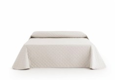 Cuvertura de pat velour, Somnart, 220x240 cm, crem