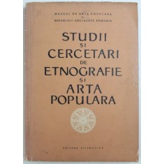 STUDII SI CERCETARI DE ETNOGRAFIE SI ARTA POPULARA , 1965