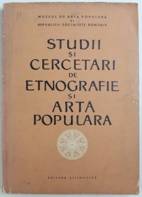 STUDII SI CERCETARI DE ETNOGRAFIE SI ARTA POPULARA , 1965 foto