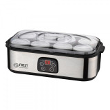 Iaurt First Austria FA-5120-2, Digital, 8 cani, 190ml, 30W, Timer, Inox / Negru