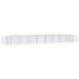 Cumpara ieftin Strat inaltat cu gabion arcuit, 600x100x50 cm, fier galvanizat