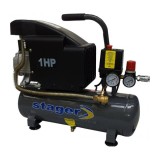 Stager HM1010K - Compresor cu ulei 750 W 6 l 126 l/min 8 bar