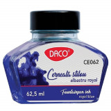 Cerneala Stilou DACO, Albastru Royal, Cantitate 62.5 ml, Cerneala Stilou, Cerneala Albastra, Cerneala pentru Stilou, Cerneala Albastra pentru Stilou,, Milan