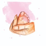 Cumpara ieftin Sticker decorativ, Baby, Roz, 63 cm, 8554ST, Oem
