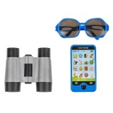 Set de Joaca cu Telefon Mobil, Ochelari si Binoclu, Albastru, CMCLASS
