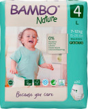 Scutece Pants Nr 4 pentru 7-12kg, 20 bucati, Bambo Nature