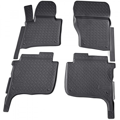 Set de 4 covorase cauciuc 3D stil tavita premium pentru VW Touareg II, 2 7P 2010-2018 foto