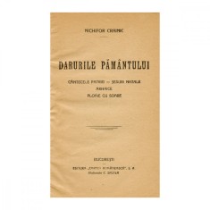 Nichifor Crainic, Darurile păm&acirc;ntului, cu dedicație