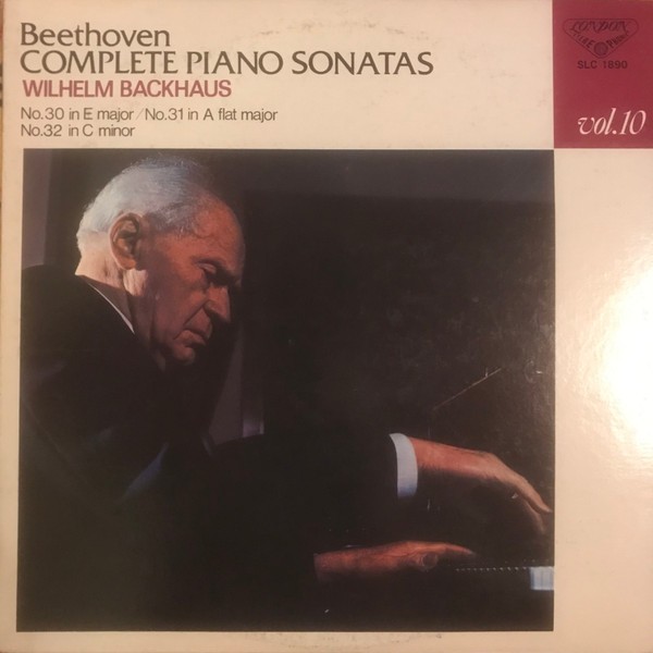 Vinil LP # &quot;Japan Press&quot; Beethoven - Wilhelm Backhaus &ndash; Piano Sonatas No.30 In E Major / No.31 In A Flat Major / No. 32 In C Minor (NM)