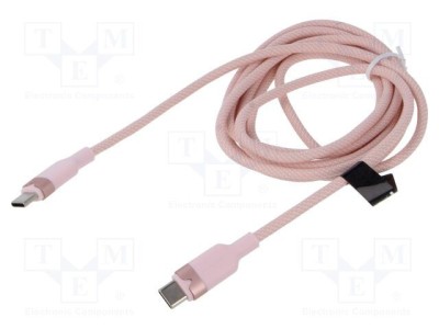 Cablu USB 2.0 USB C VENTION 2m roz nichelat foto