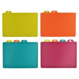Set 4 placi de taiat colorate cu simboluri, pentru separarea alimentelor