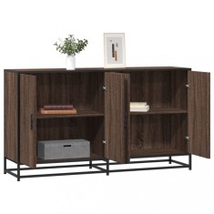 Gossi servanta, stejar maro, 134x35x76 cm, lemn compozit