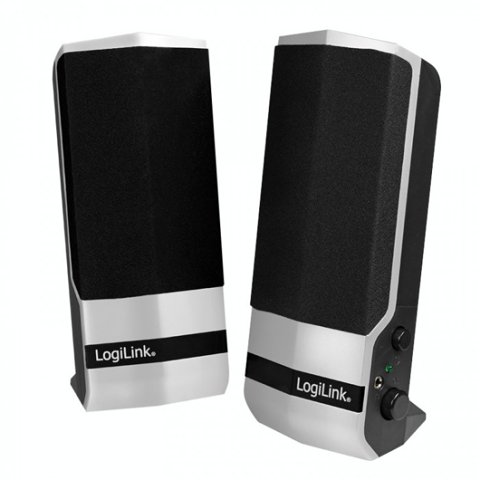 Boxe Logilink SP0026, Tip 2.0, 4.8 W, Negru Argintiu