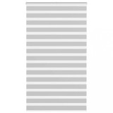 vidaXL Jaluzea tip zebra gri deschis lățime țesătură 130,9cm poliester