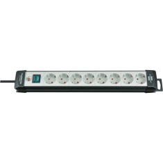 Prelungitor Brennenstuhl Premium-Line, cu intrerupator, 8 prize, protectie supratensiune, cablu H05VV-F 3G1.5mm, 3m