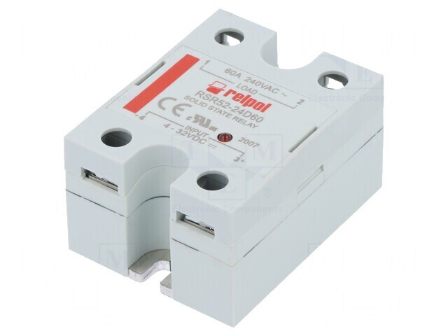 Releu Semiconductor 1-Fazat 60A 48-280VAC 4-32VDC