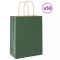 vidaXL Pungi de h&acirc;rtie 50 buc cu m&acirc;nere verde 21x11x28 cm 4101713