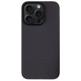 Husa telefon tactical magforce aramid pentru iphone 15 pro max, fibra aramida, ultra slim 0.8 mm, compatibila magsafe, negru
