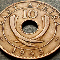 Moneda istorica exotica 10 CENTI - AFRICA de EST, anul 1924 *cod 5250 B