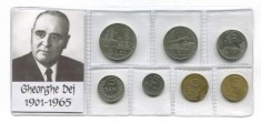 q308 RPR ROMANIA SET MONEDE INFOLIATE ANII 1960 GHEORGHE GHEORGHIU-DEJ