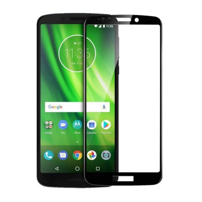 Folie de Sticla 9D Full Glue MOTOROLA Moto G6 Play (Negru) Smart Glass foto