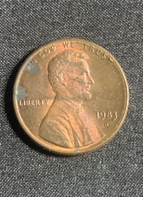 Moneda One cent 1983 USA foto