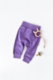 Cumpara ieftin Pantaloni Bebe Unisex din bumbac organic Mov BabyCosy (Marime: 9-12 luni)