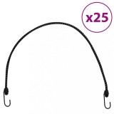 VidaXL Corzi elastice cu benzi reflectorizante/c&acirc;rlige 25 buc. 88 cm