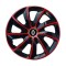 Set 4 Capace Roti 17 inchi (R17), Stig Rosu-Negru, Compatibil cu Renault Nou