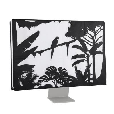 Husa pentru monitor de 31-32 inch, Kwmobile, Negru/Alb, Textil, 45117.08 foto
