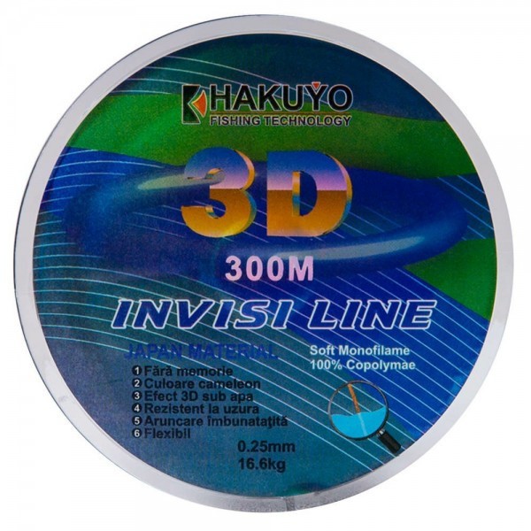 Fir monofilament 3D Hakuyo, 300m