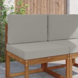 vidaXL Perna pentru canapea de exterior 2 pcs Gri Poliester 900711