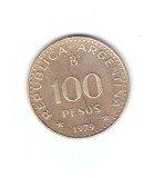 Moneda Argentina 100 pesos 1979, stare foarte buna, curata